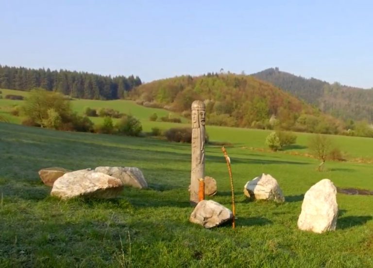 Veles statue near Turčianska Štiavnička