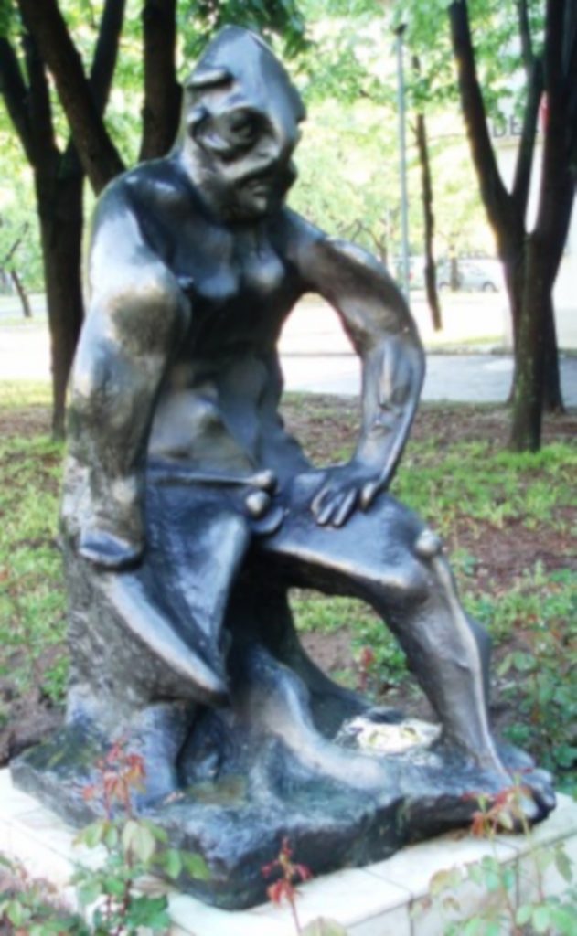 Perun statue in Novi Beograd