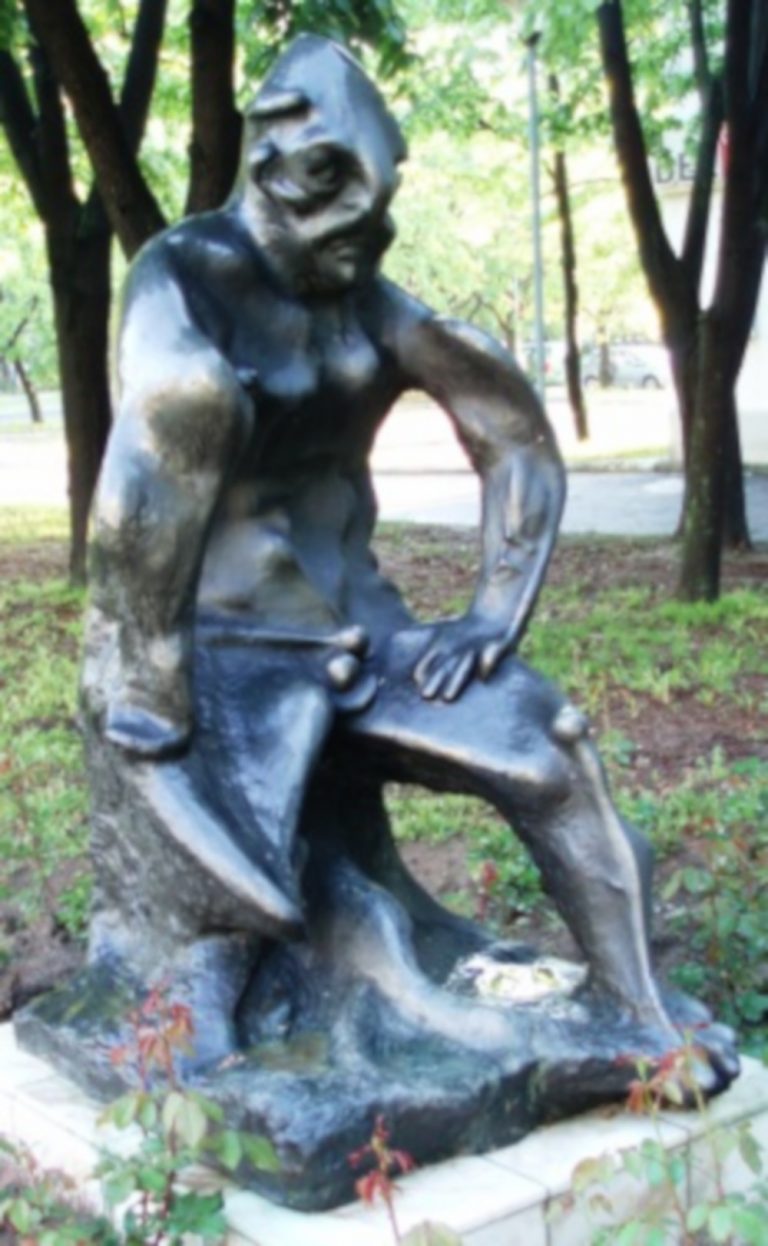 Perun statue in Novi Beograd