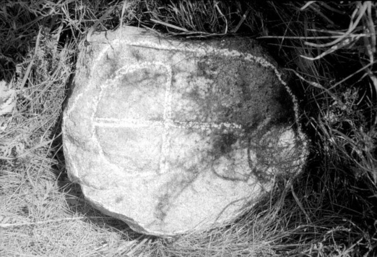 Carved stones at Garky