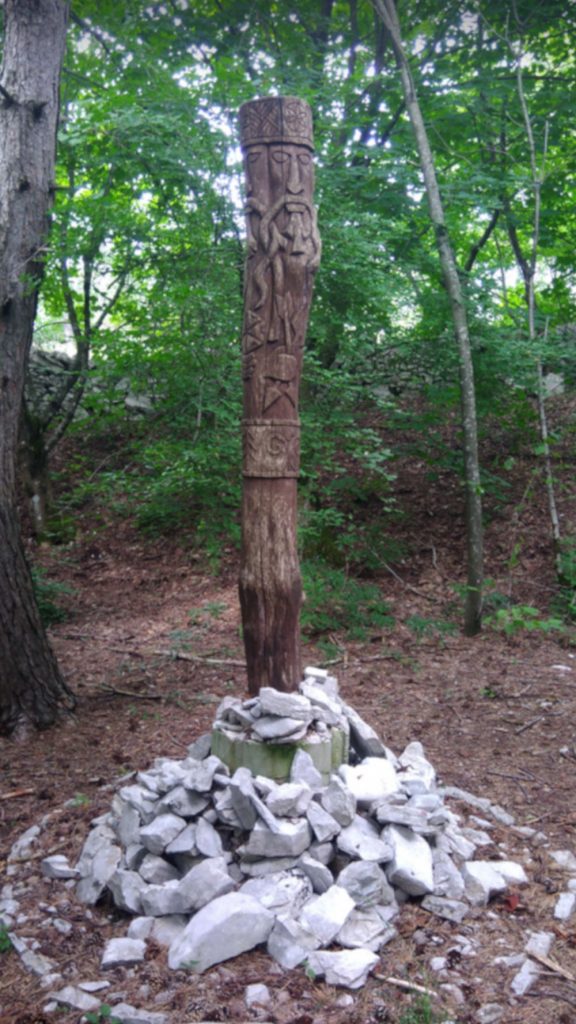 Perun idol on mount Perun