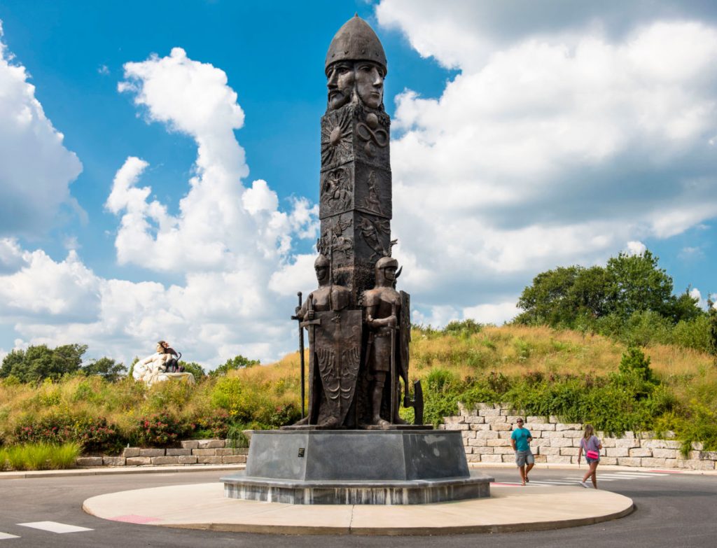 Svetovid statue in Hamilton