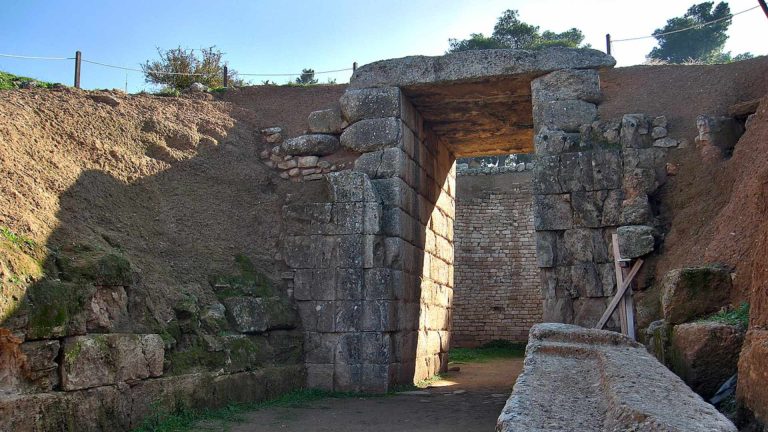 Lion tholos tomb in Mycenae