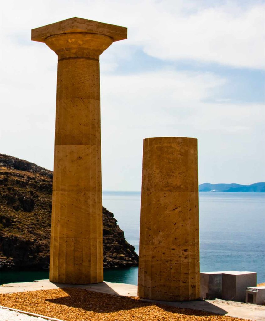 Temple of Athena at ancient Karthea