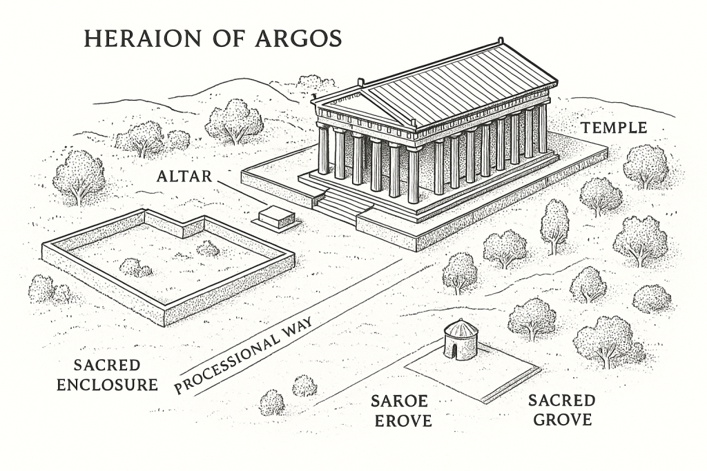 heraion of argos map